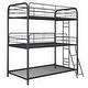 preview thumbnail 3 of 8, Twin over Twin over Twin Size Metal Furniture Triple Bunk Bed