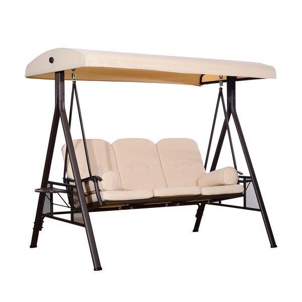 Wooden bench with canopy deals