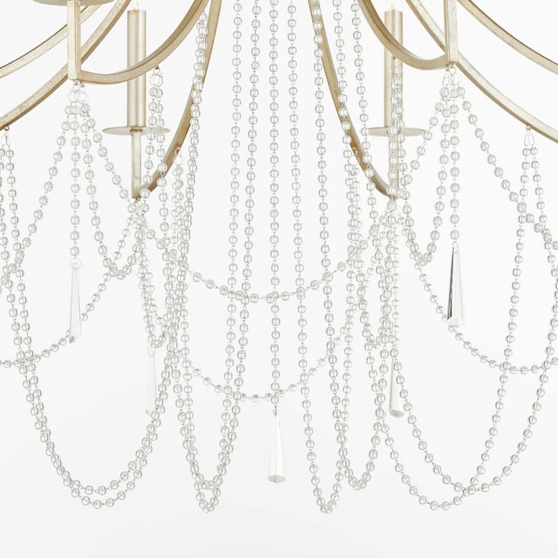 Quorum International 628-8 Malin 8 Light 40" Wide Crystal Empire