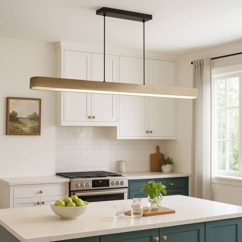 Silva 48" LED Pendant in Driftwood with No Shade - Gray