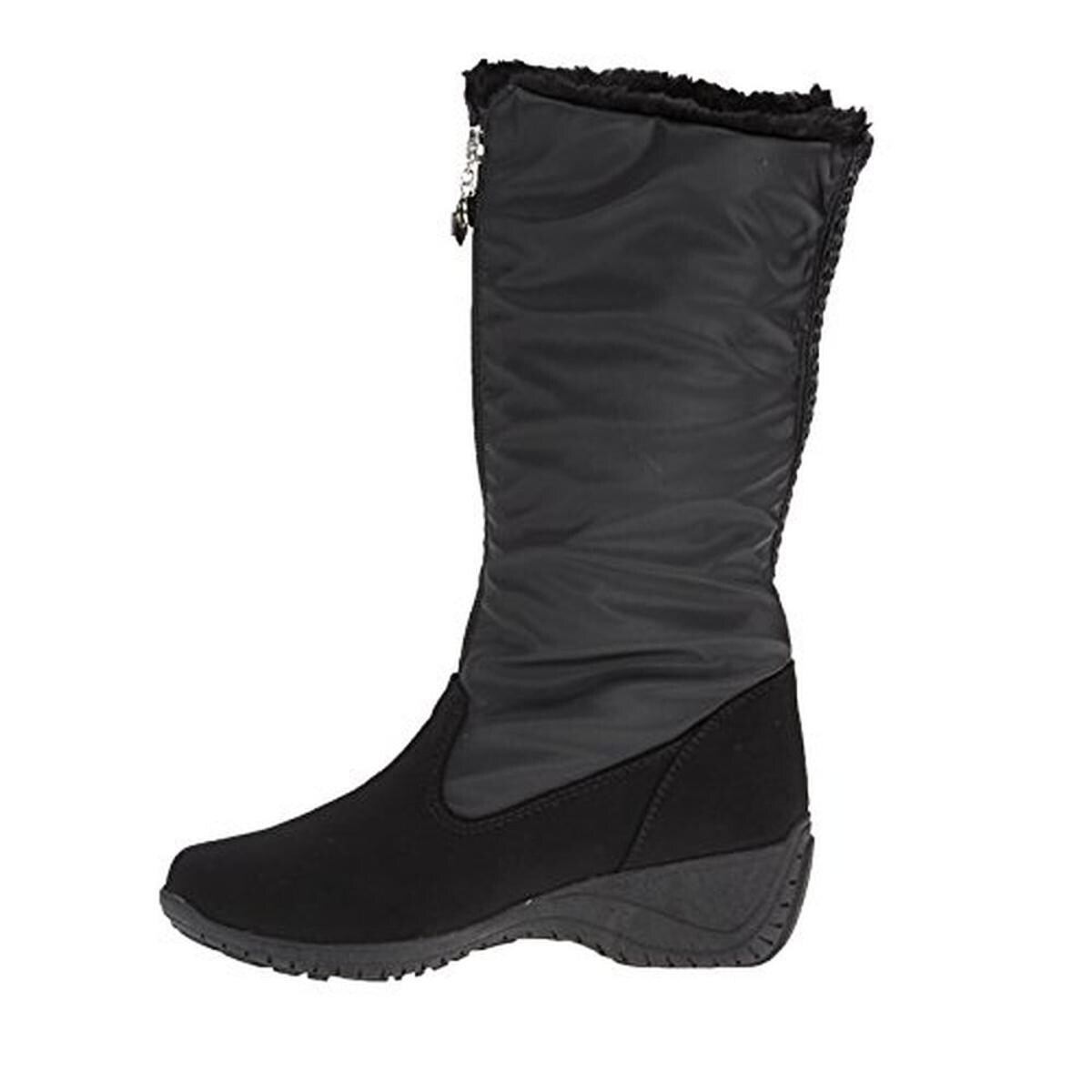 Shop Khombu Womens Amber Winter Boots Faux Fur Lined Slip