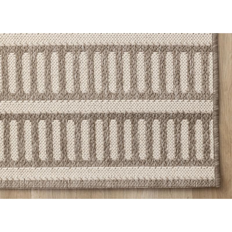 Jackson Collection - Striped Indoor/Outdoor Area Rug