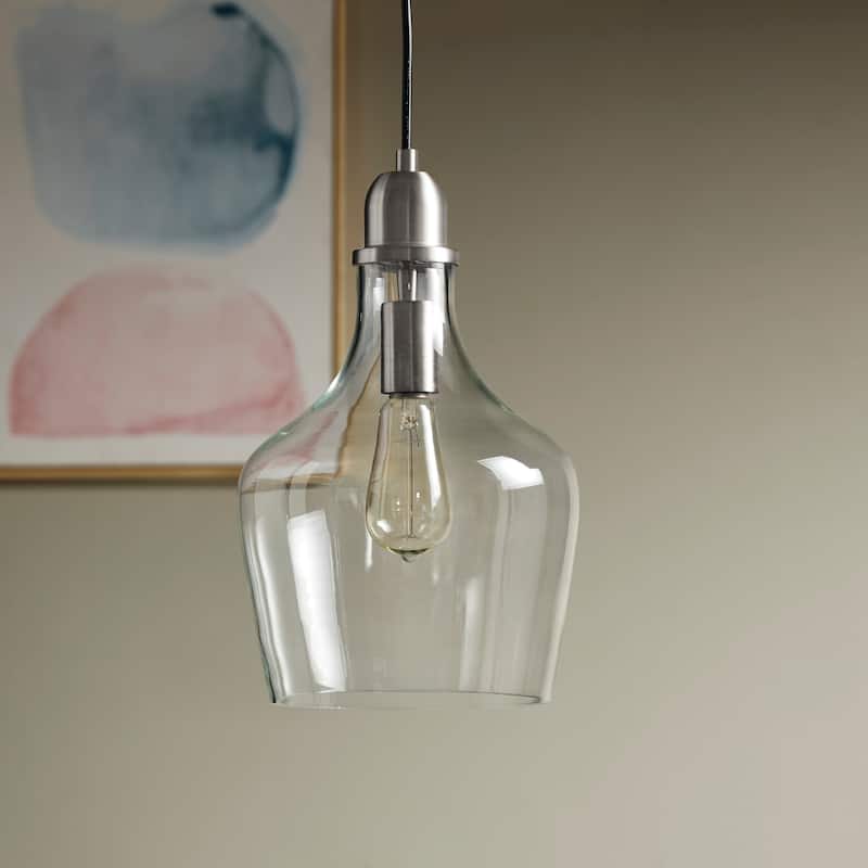 Hampton Hill Auburn Bell Shaped Glass Pendant
