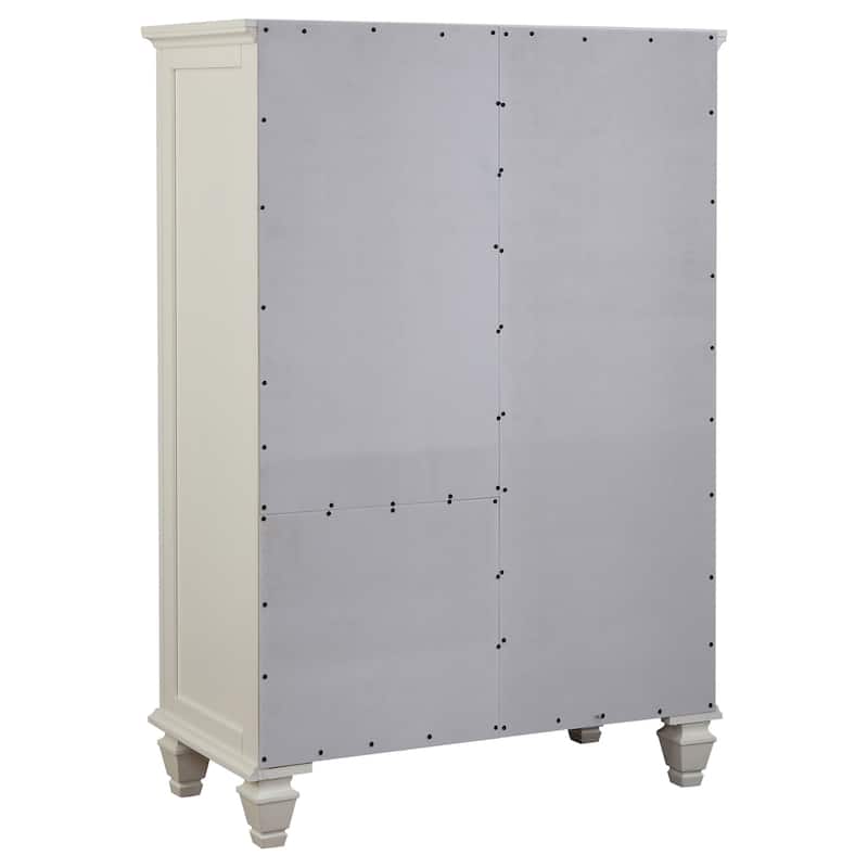 Sandy Beach Coastal Wood 8-drawer Door Chest