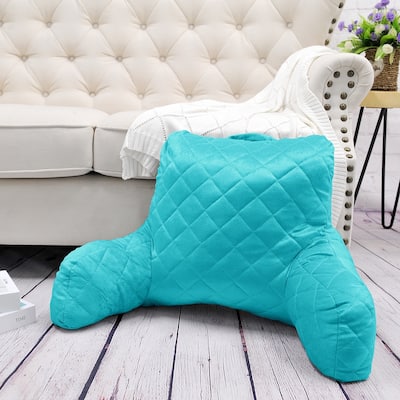 Velvet Do-It-Yourself Bedrest Reading Pillow Cover and Filling