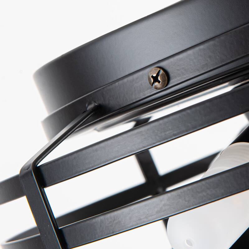 13" 3-Light 3-Blade Rustic Farmhouse Ceiling Fan with Light