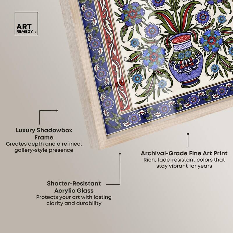 Royal Vase Bloom Shadowbox by Art Remedy