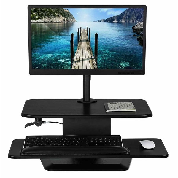 standing desk converter for 3 monitors