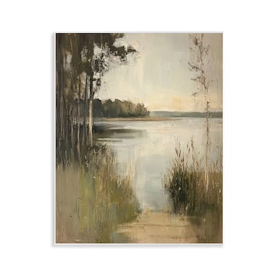 Stupell Wild Grasses by Lakeside Wall Plaque Art Design By Petal Prints Design
