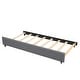 preview thumbnail 5 of 13, Full Size Upholstered Platform Bed with Trundle, Linen Upholstery, Tufted Headboard, Sturdy Frame