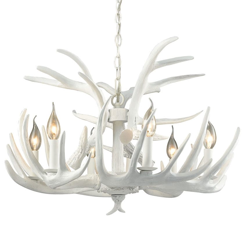 Elk Home D3317  Big Sky 6 Light 25" Wide Antler Chandelier - Chandeliers For Bedrooms by Overstock.com