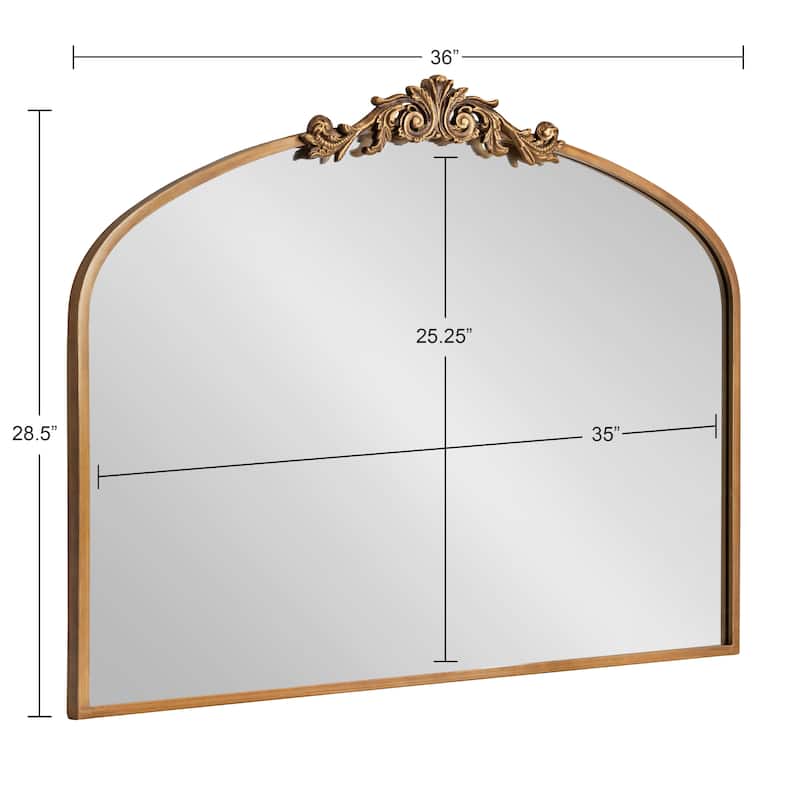 Kate and Laurel Arendahl Traditional Baroque Arch Wall Mirror