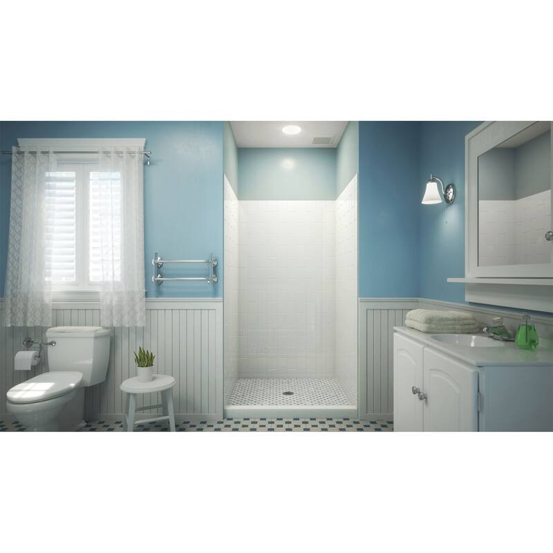 DreamLine QWALL-VS 41-1/2 in. D x 28-32 in. W x 76 in. H Acrylic Backwall Kit
