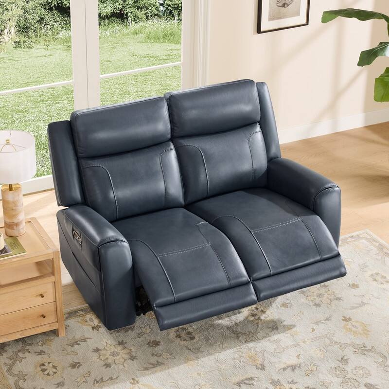 Spruce & Spring Leo Power Wall Hugger Reclining Sofa with Multi-Function Console