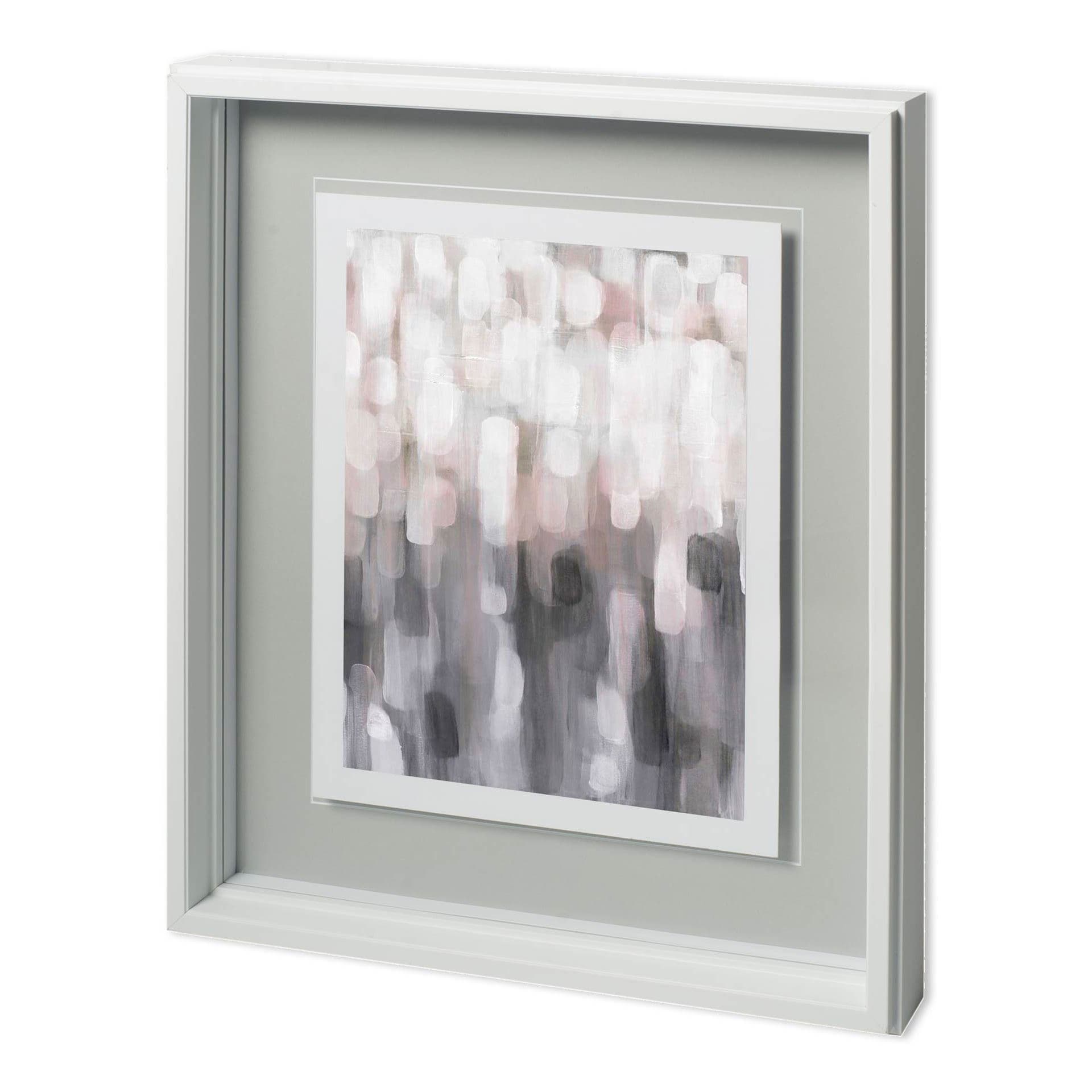 Mercana Blushing II by Karen Lorena Parker a Hand Embellished Textured Framed Art Print Matted under Glass