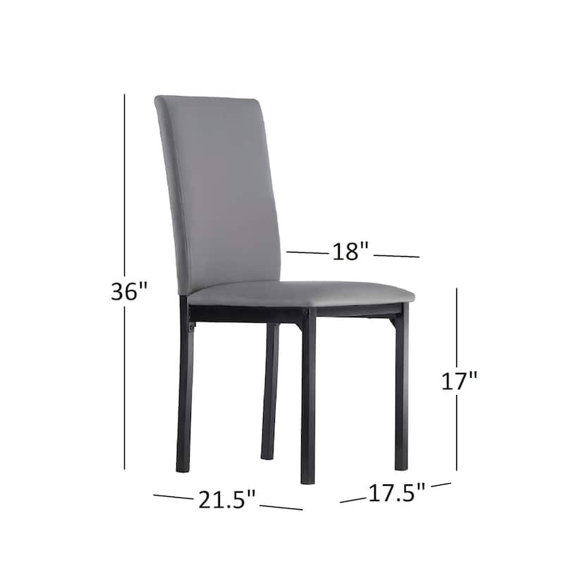 Darcy Faux Marble Top Metal 5-Piece Dining Set by iNSPIRE Q Bold