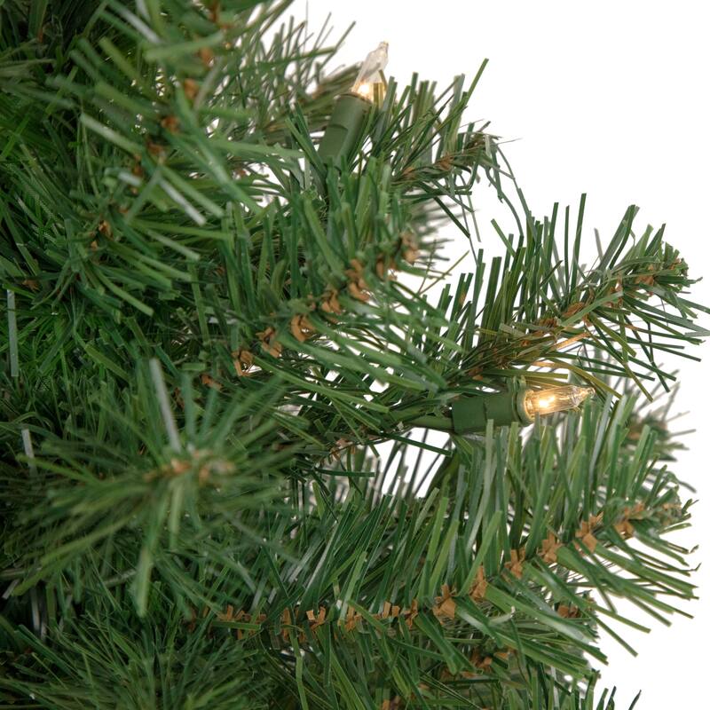 3' Pre-Lit Oakridge Noble Fir Artificial Christmas Tree Clear Lights