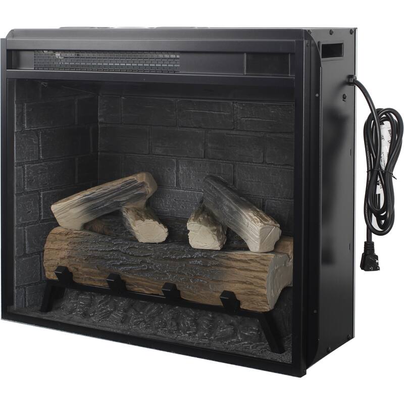 23" Infrared Electric Fireplace Insert with Remote & Timer