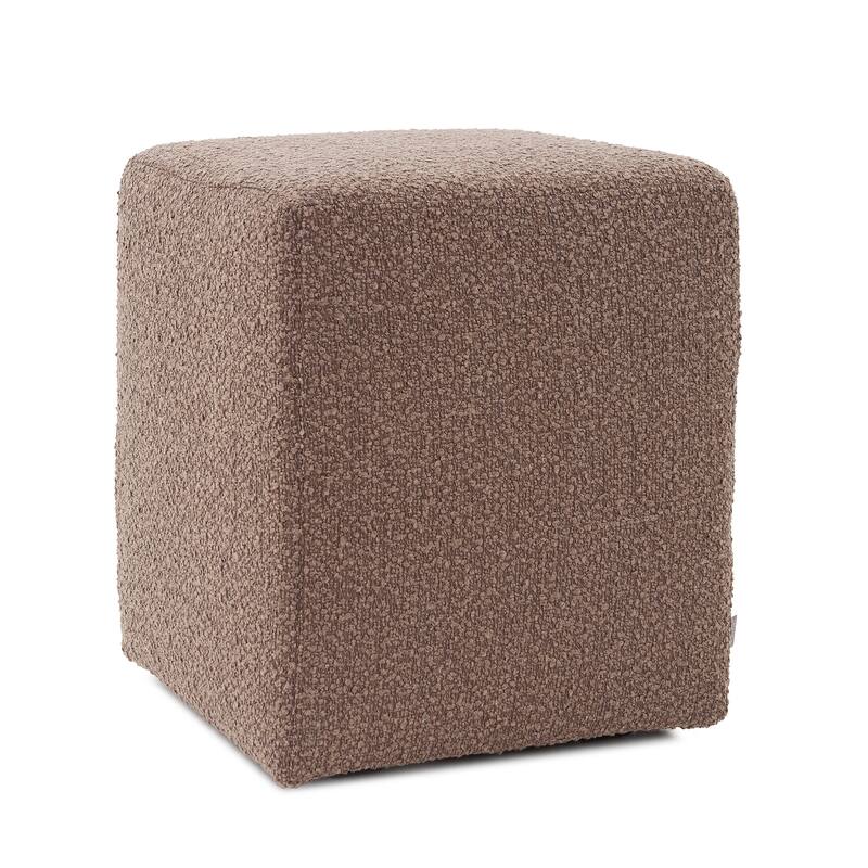 Allan Andrews Universal Square Cube Ottoman with Cover, Barbet Collection - Chocolate
