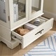 preview thumbnail 65 of 73, GDFStudio - Traditional Storage Lighted Curio Display Cabinet with Glass Doors and Drawer