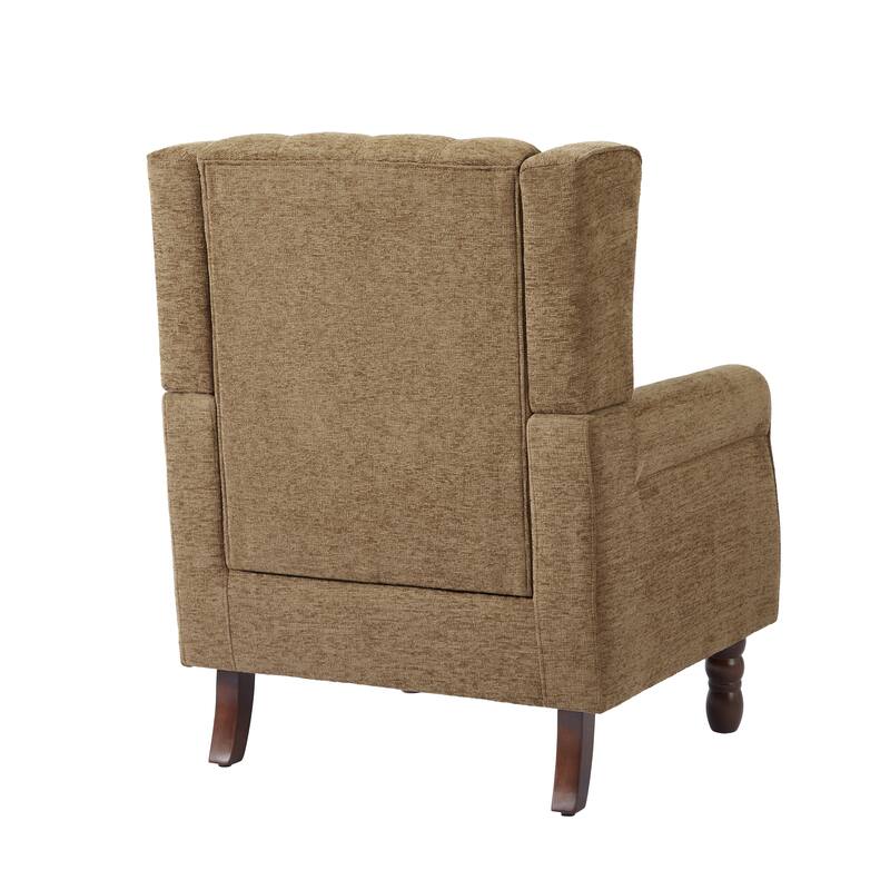 Tufted Wingback Upholstered Accent Chair for Living room