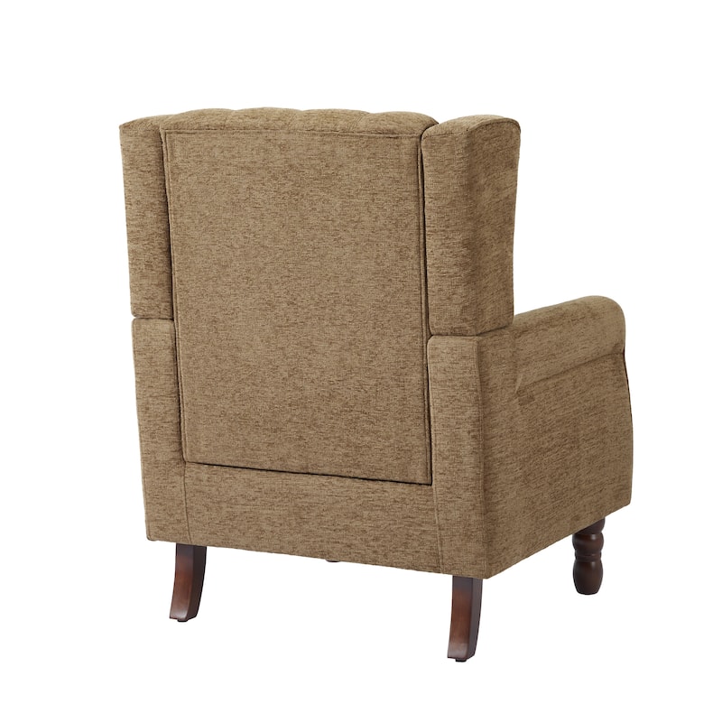Tufted Wingback Upholstered Accent Chairs Set of 2