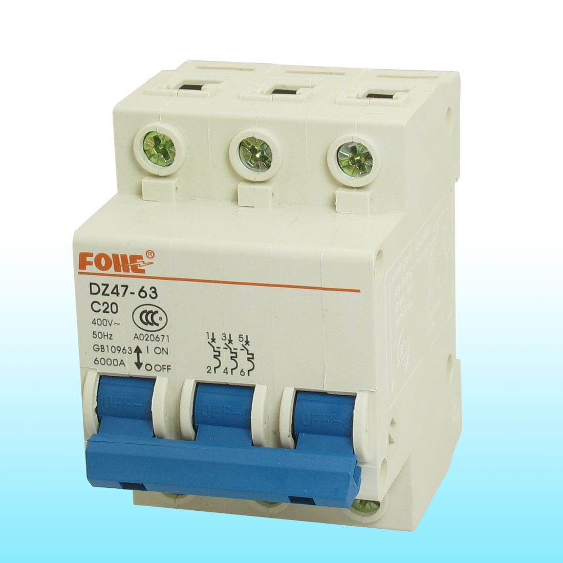 AC-400V-20A-3-Pole-3P-On-Off-