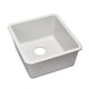 preview thumbnail 3 of 7, 16 Inch Lexicon Platinum Quartz Composite Drop-in Undermount Single Bowl Galaxy White Kitchen Sink LP-1618-W-SO
