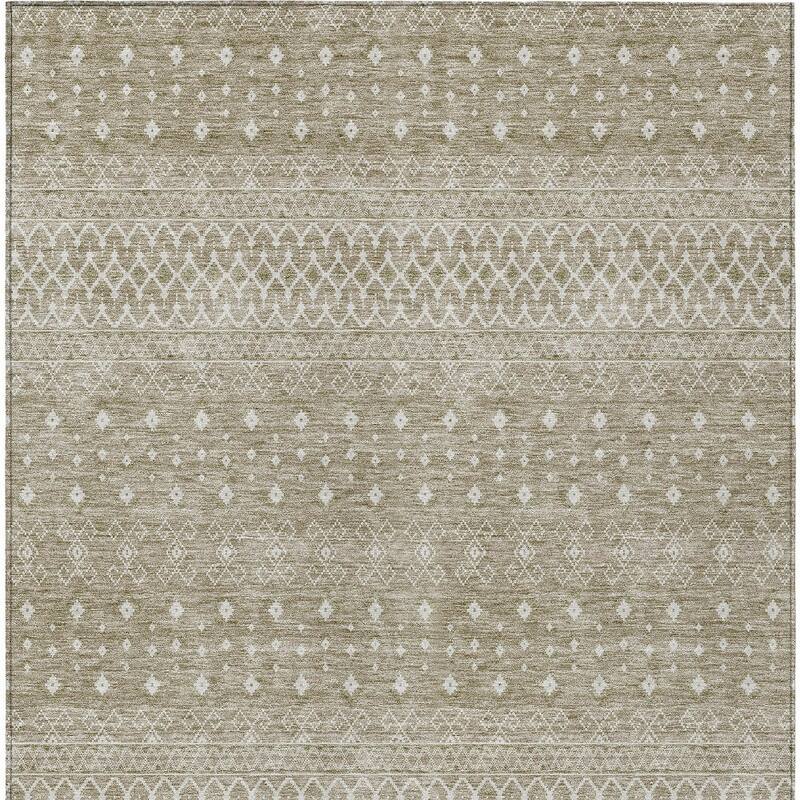 HomeRoots Tribal Transitional Rectangle Outdoor Rug