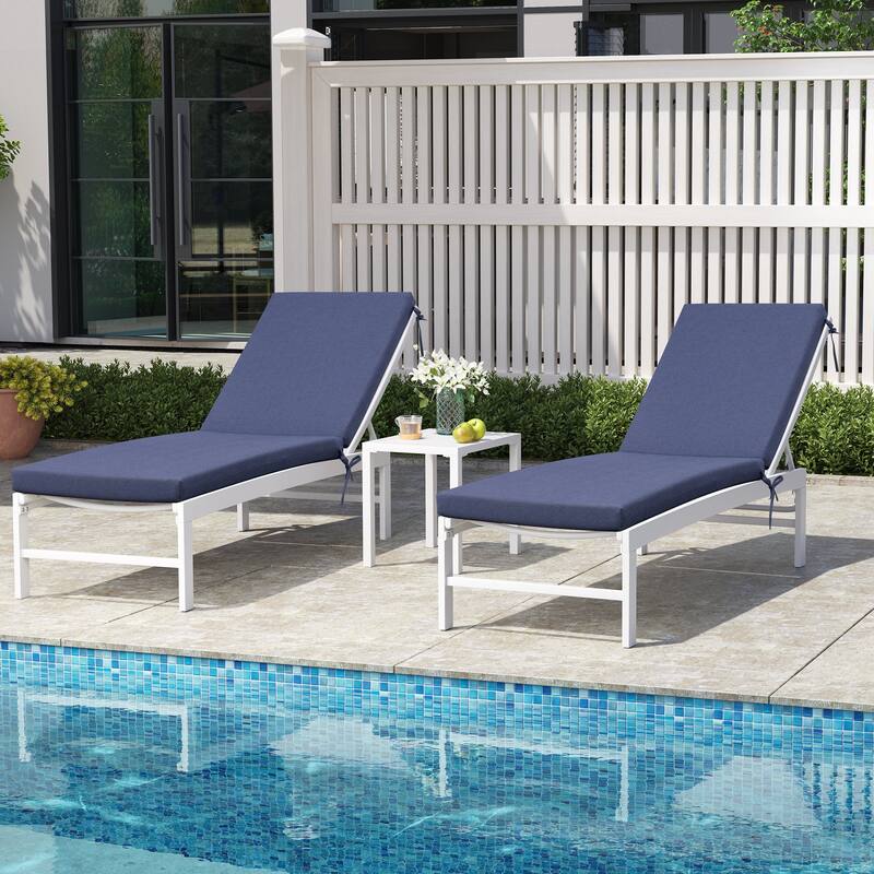 Outdoor Patio Chaise Lounge Chair Cushion