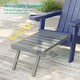 preview thumbnail 4 of 54, Bonosuki 2-Piece Folding Adirondack Chairs with Retractable Ottoman, Fire Pit Patio Chair with Cup Holder