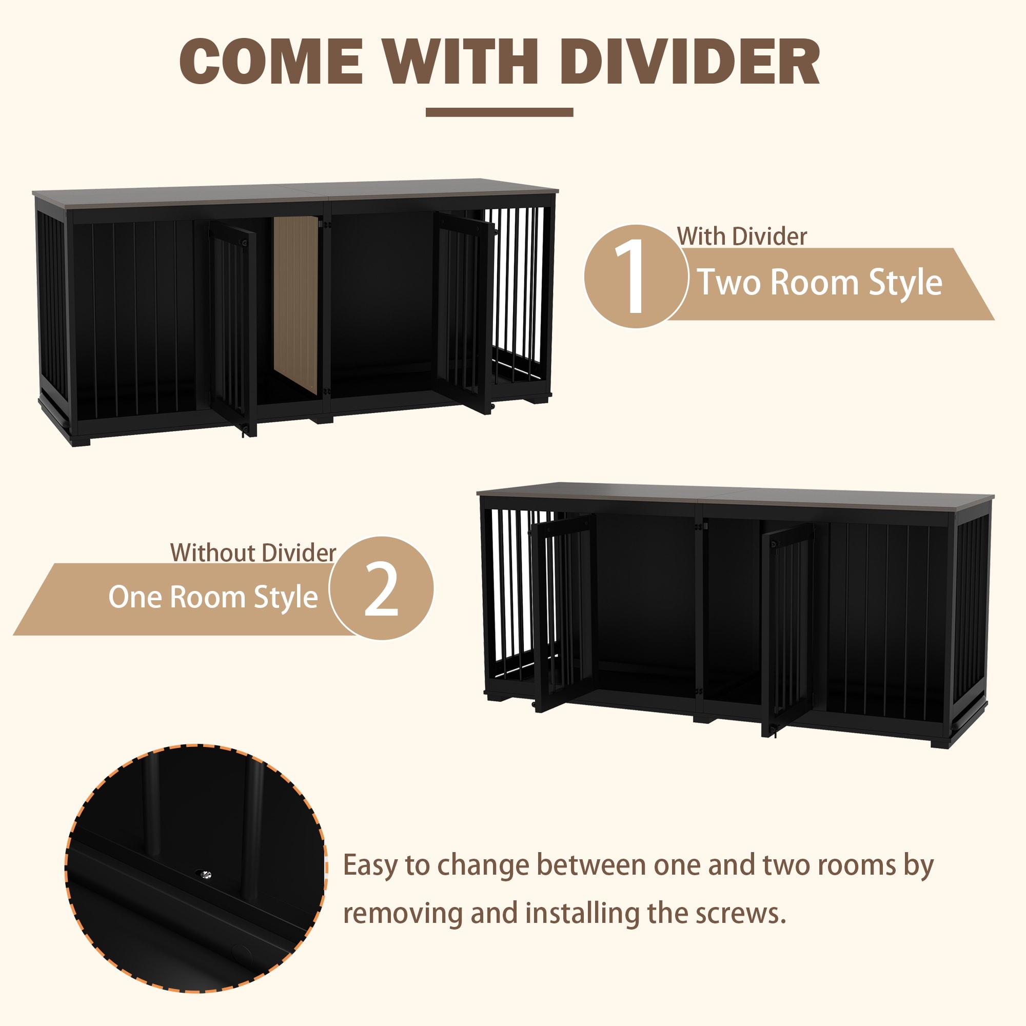 Dog crate room divider sales