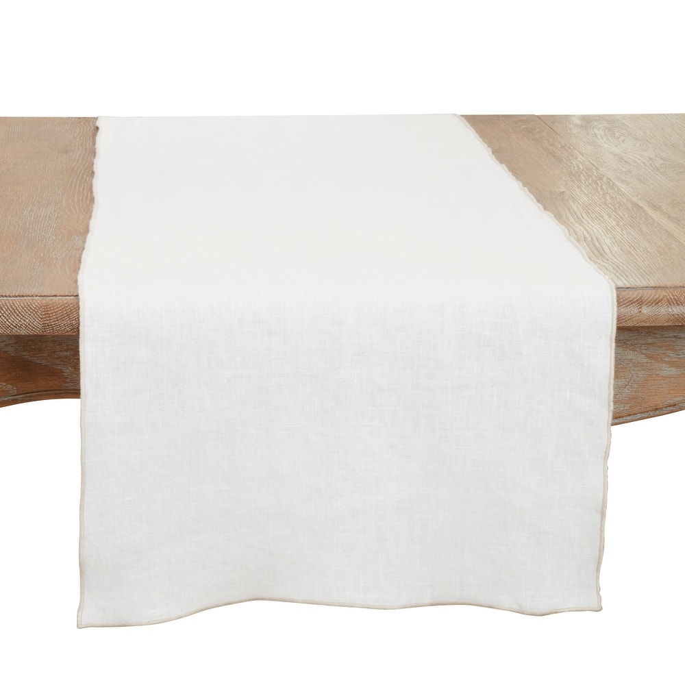Stonewashed Stitched Edge Table Runner