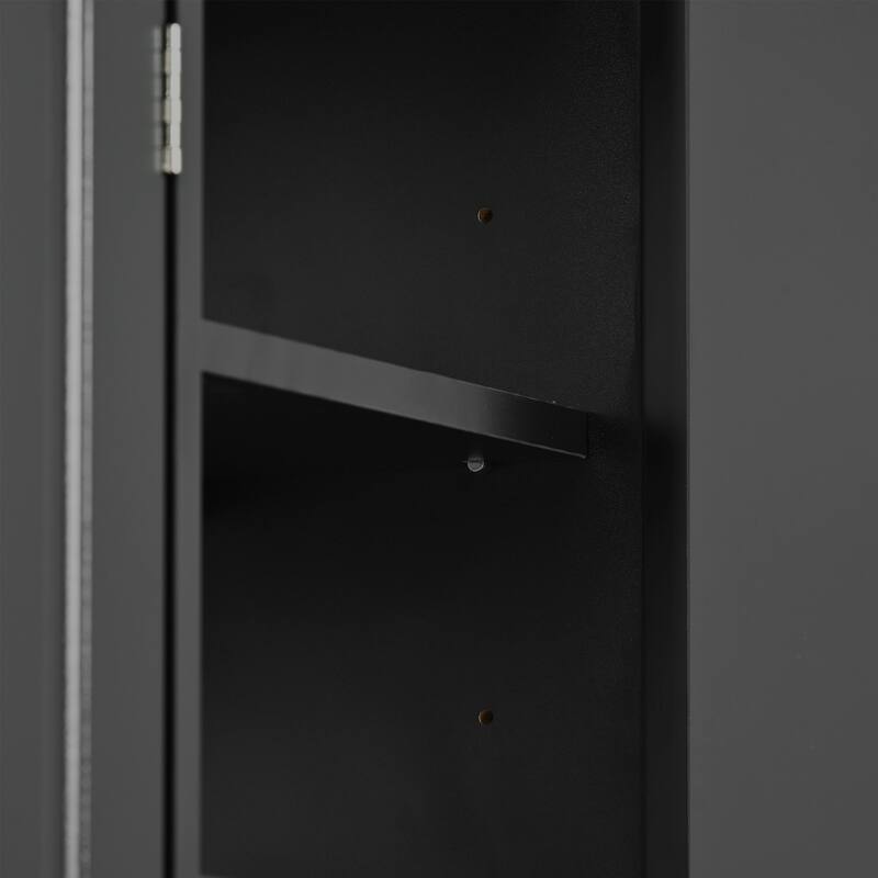 Shoe Cabinet with Doors, Modern Shoe Storage Cabinet with Adjustable Shelves, Wood Free Standing Shoe Storage for Entryway