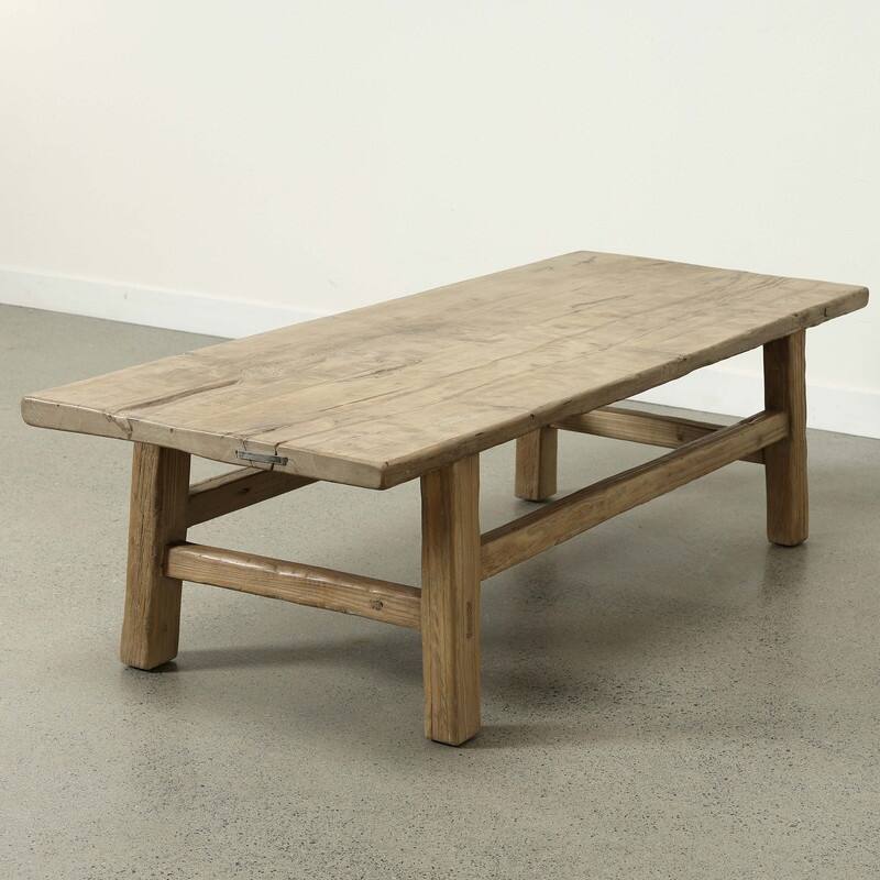 Artissance Vintage Coffee Table Approx 60" Long 24 Inches Wide Weathered Natural Warm Wood Tone (finishing and size vary)