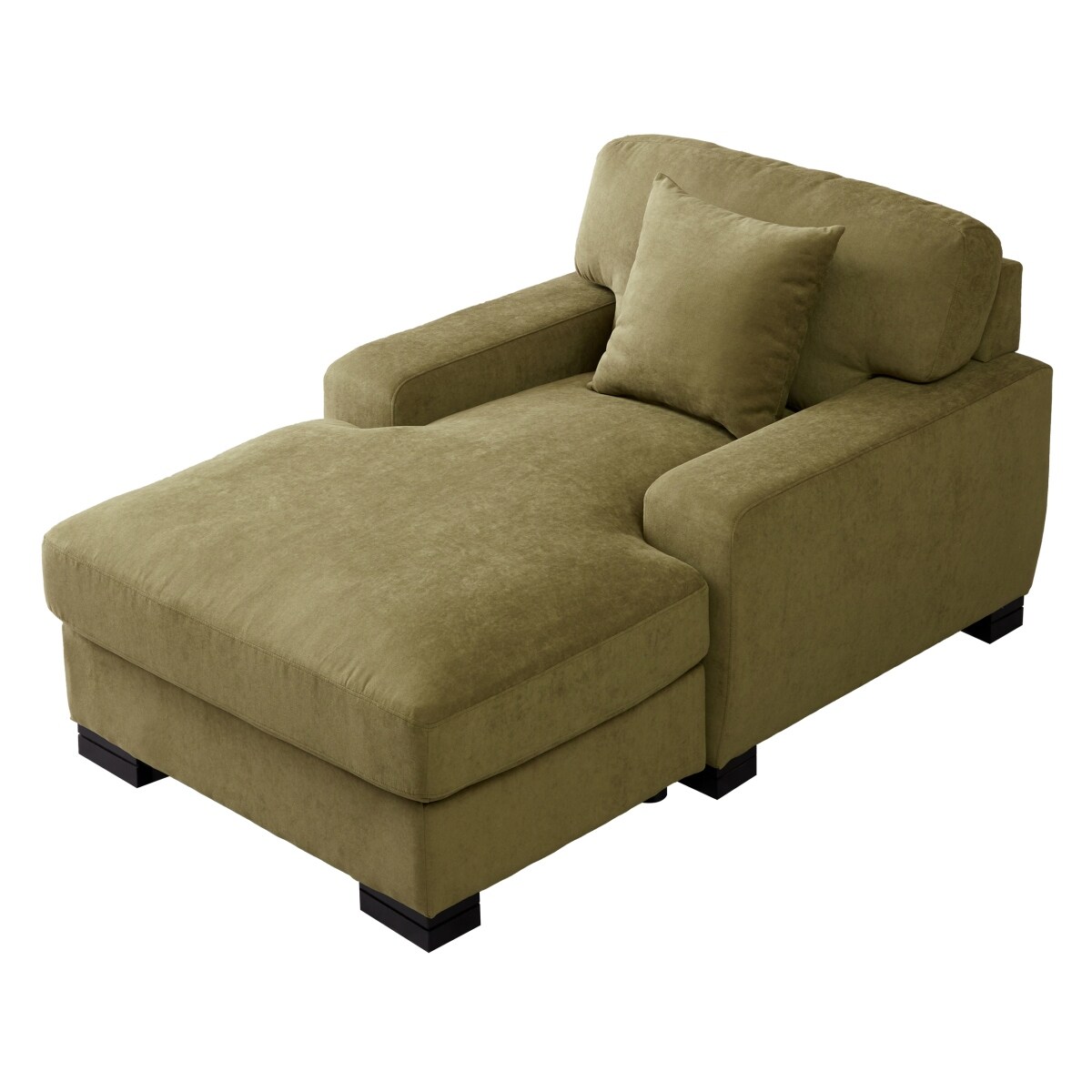 Mid Century Modern Sofa Oversized Chaise Lounge Indoor Single
