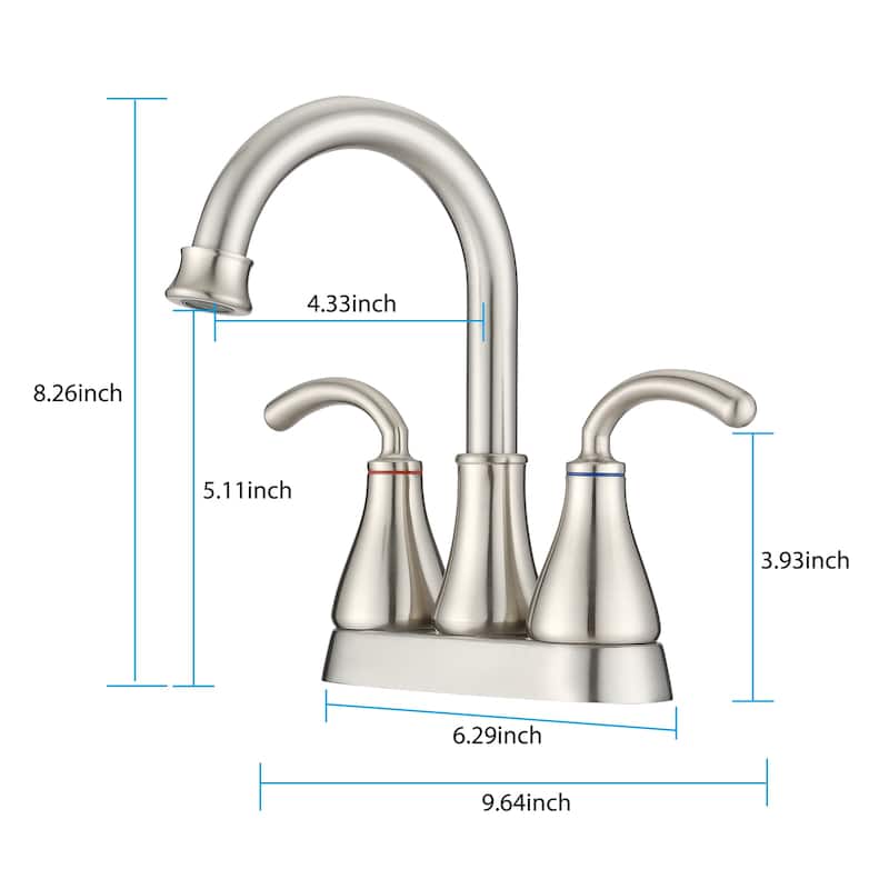 2-Handle Bathroom Sink Faucet