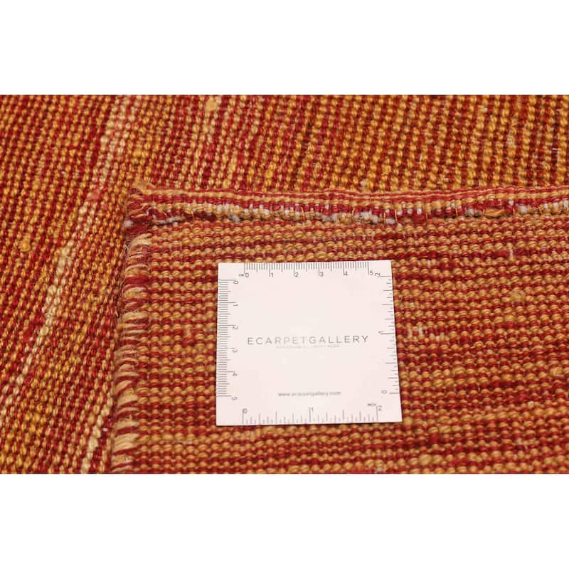 ECARPETGALLERY Flat-Weave Ankara FW Copper Wool Kilim - 8'1 x 9'10