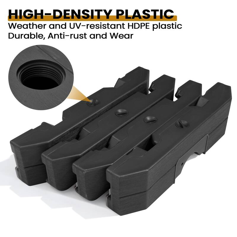 12 x 9 FT Outdoor Patio Aluminum Cantilever Umbrella with Solar Lights Double Canopy with Base