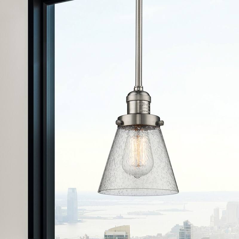Innovations Lighting Small Cone Single Light 6" Wide Mini Pendant with