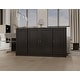 preview thumbnail 18 of 46, Palace Imports 100% Solid Wood 65" Sideboard with Solid Doors, 2-Drawers and Adjustable Shelves