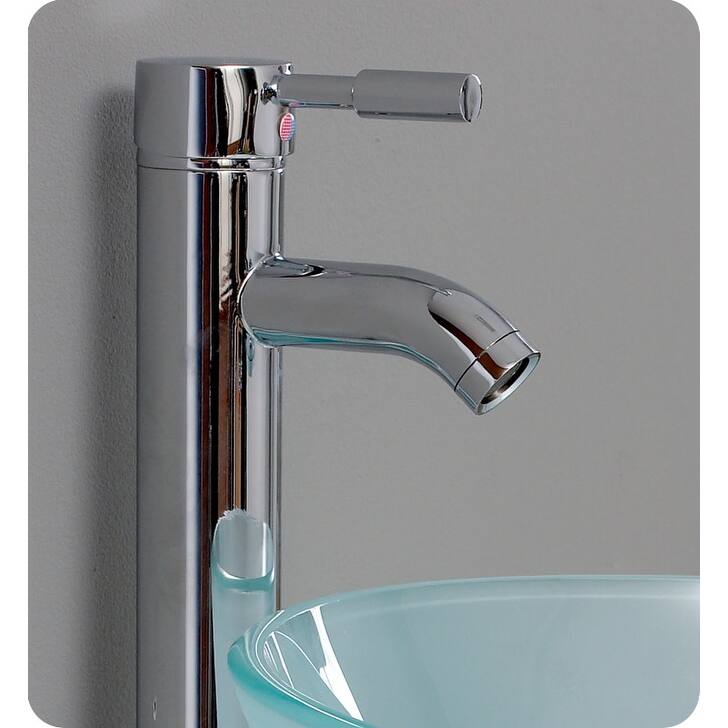 Fresca FVN1012 Cristallino 21" Wall Mounted Single Basin Vanity Set
