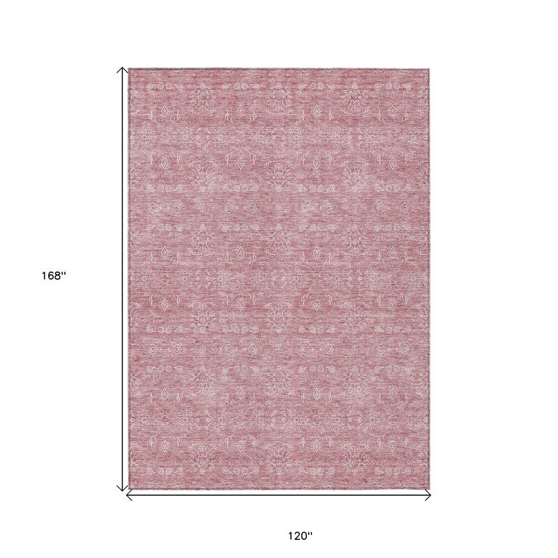 HomeRoots Floral Transitional Rectangle Outdoor Rug