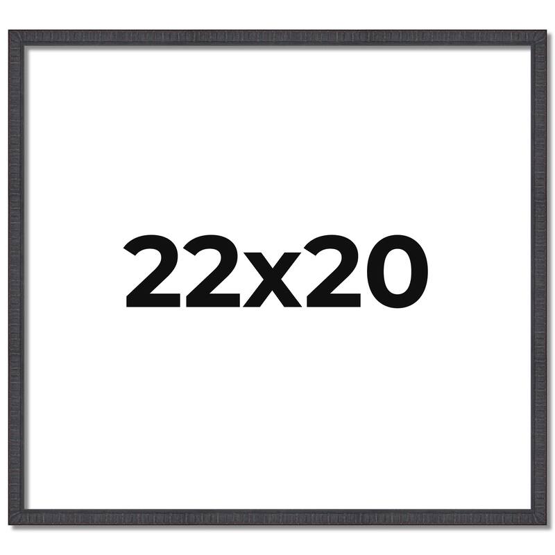 22x20 Frame Brown Solid Wood Picture Frame - Complete Modern Photo