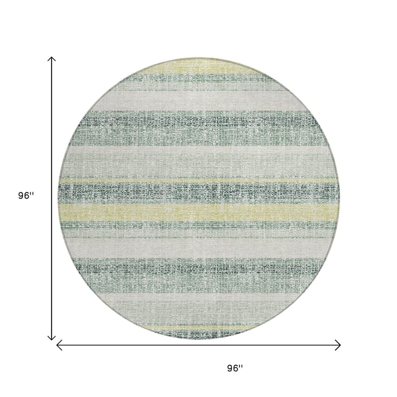 HomeRoots Striped Transitional Rectangle Outdoor Rug