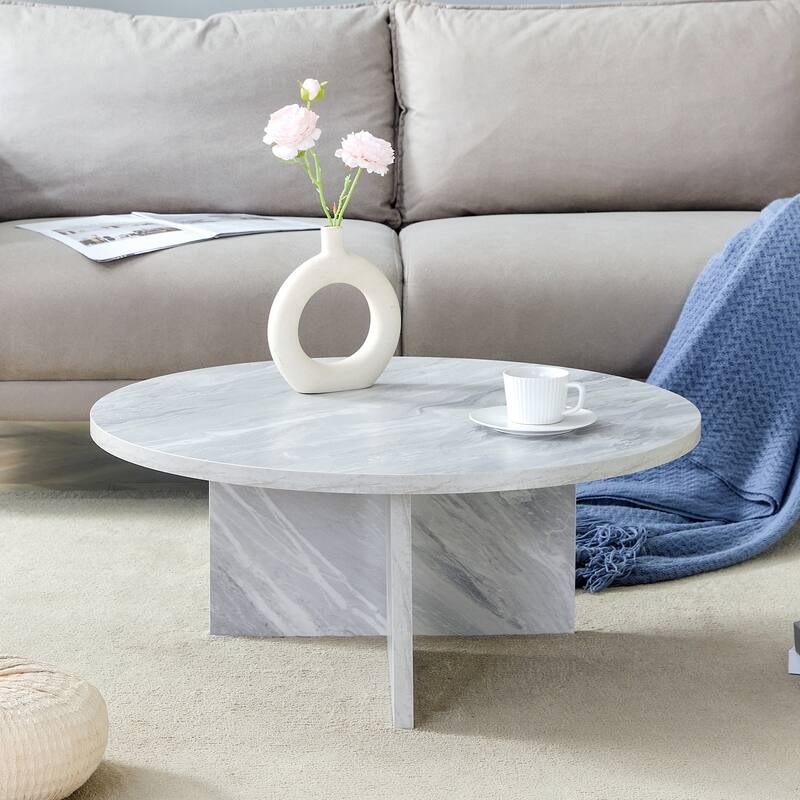 Multi-Style Decor Friendly Mdf Round Coffee Table