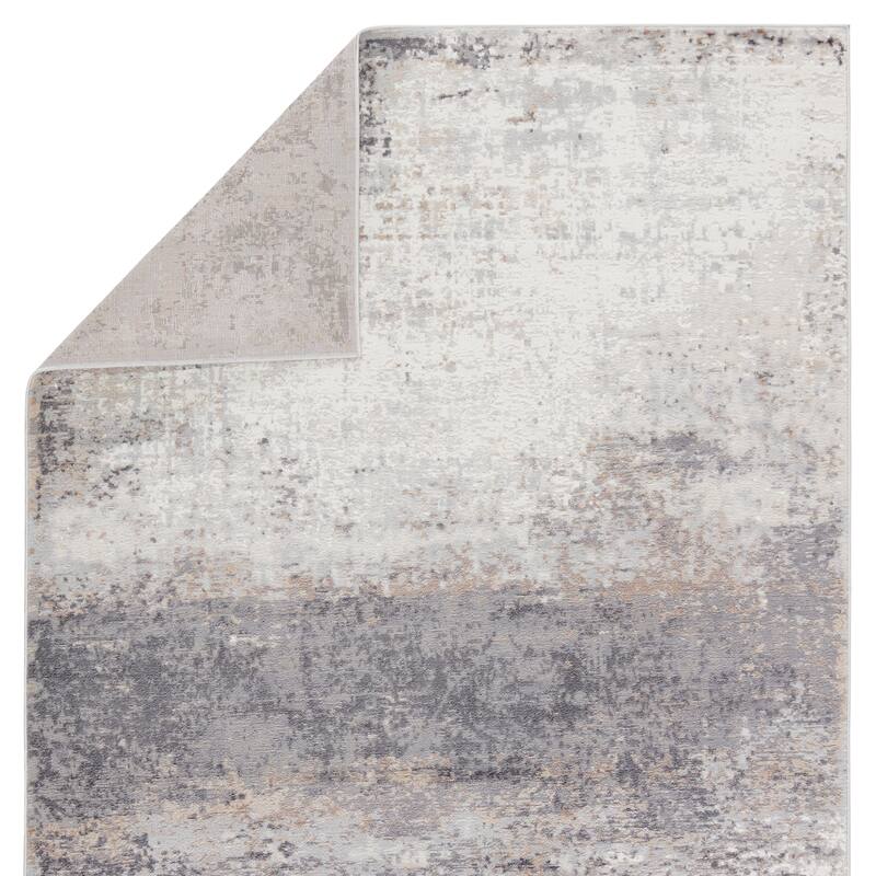 Delano Abstract Gray/ Ivory Area Rug