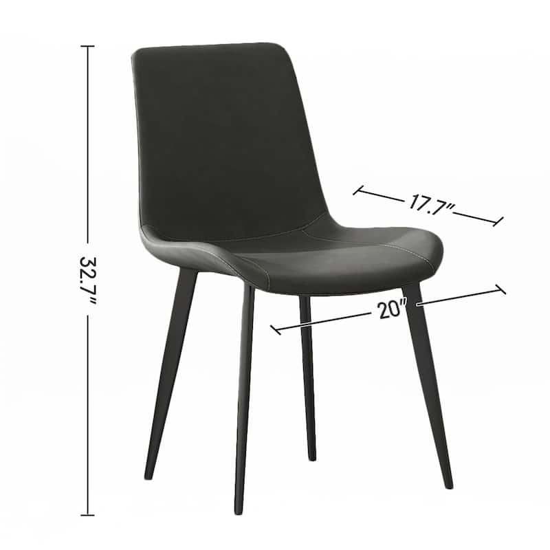 Upholstered Faux Leather Dining Chairs