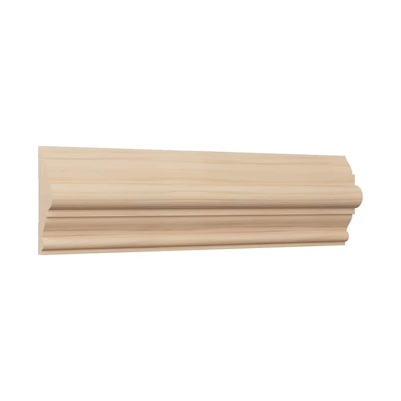 WM300: 1-1/16-in D x 3-in W x 96-in L Americraft Solid Hardwood Stain Grade Chair Rail Moulding