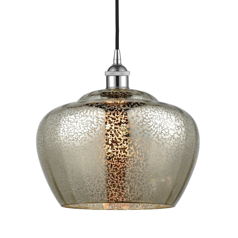 Innovations Lighting 616-1P-12-11-L Fenton Pendant Fenton 11" Wide - Polished Chrome / Mercury